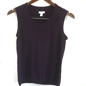 Charter Club knit top , purple, M